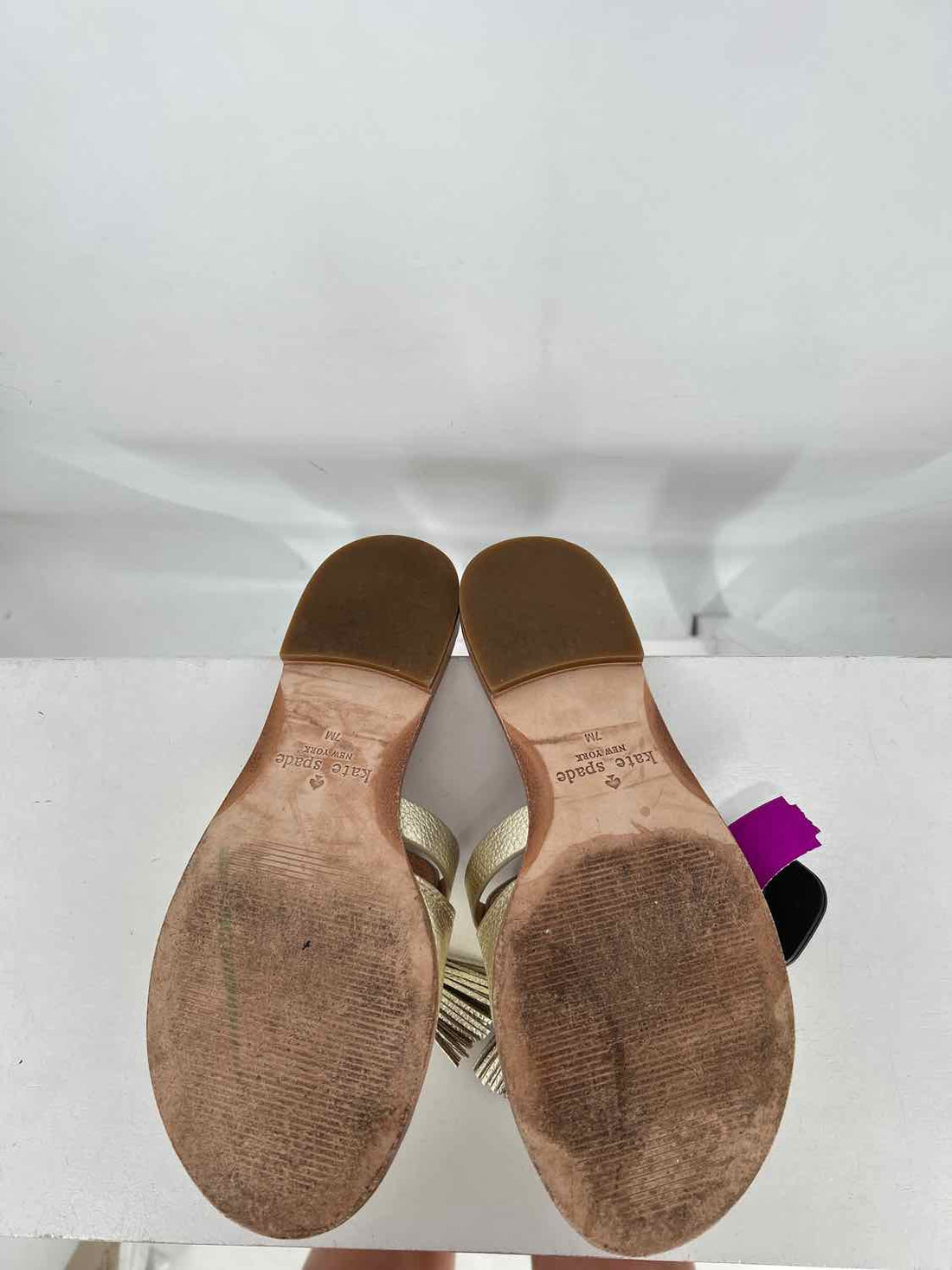 Kate Spade Women Size 7 Gold Slides
