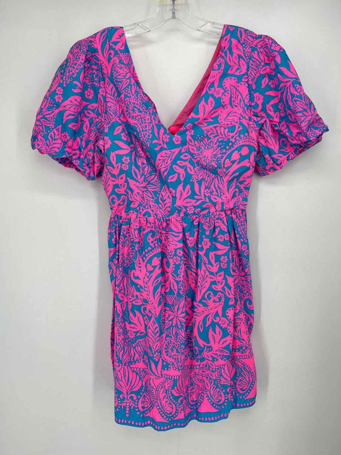 Lilly Pulitzer 12 Blue & Pink Short Sleeve Lilly Pulitzer Dress