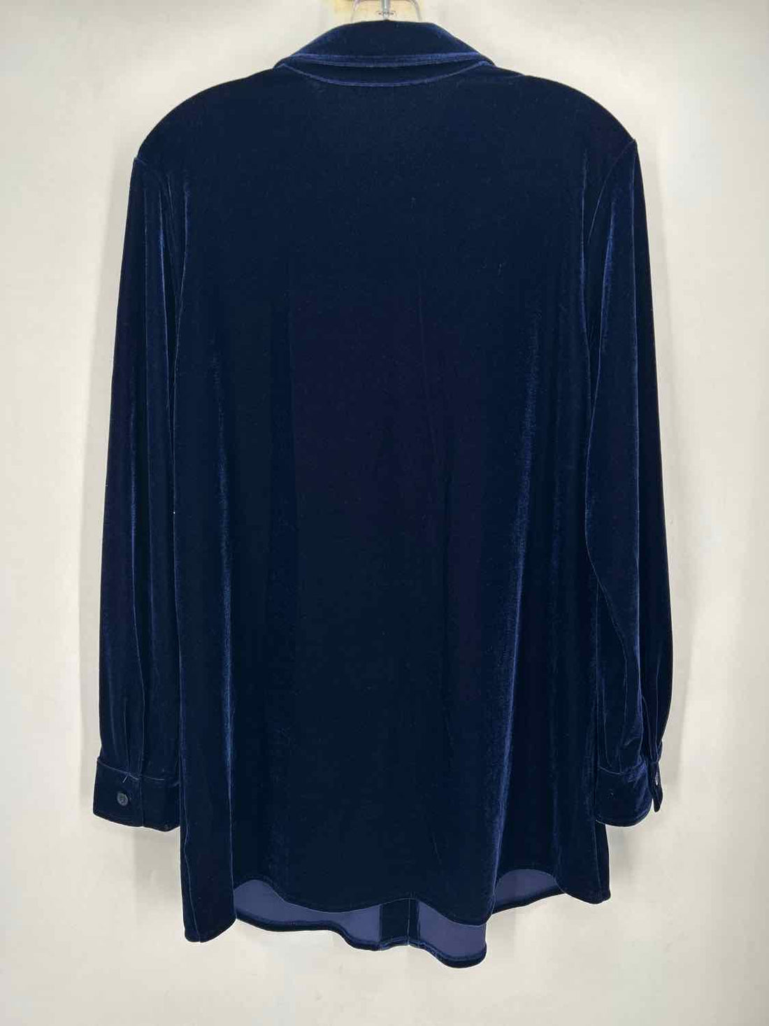 Soft Surroundings Size M Navy Velvet Long Sleeve