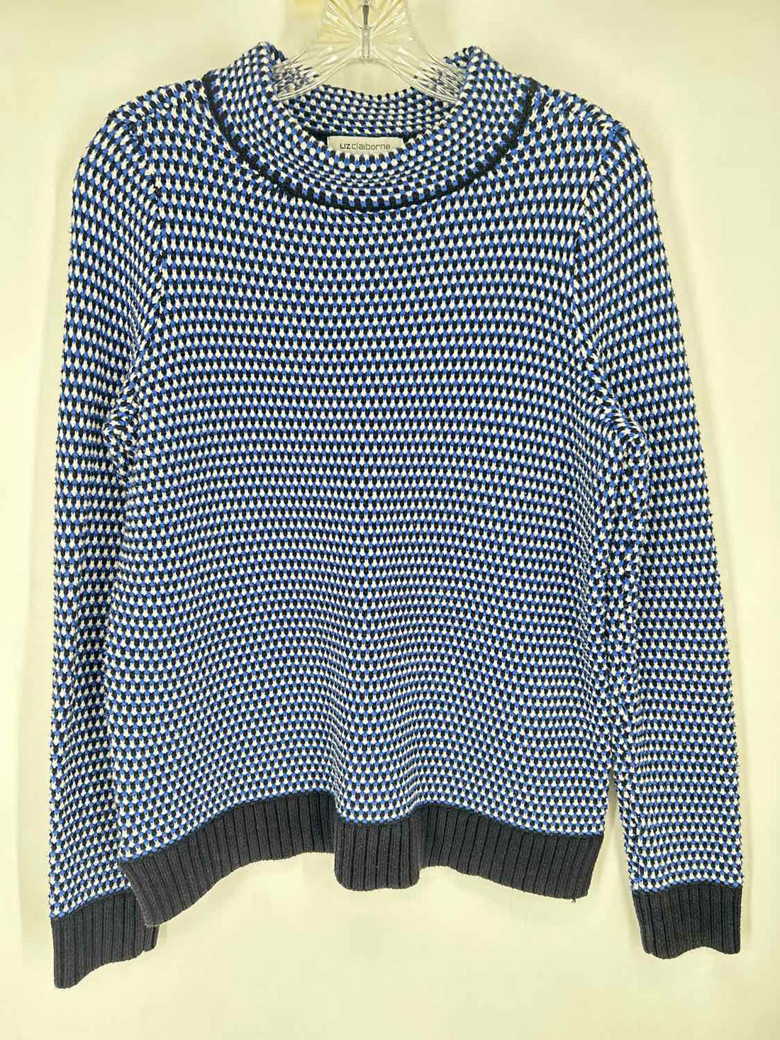Liz Claiborne Size M Blue & Navy Sweater