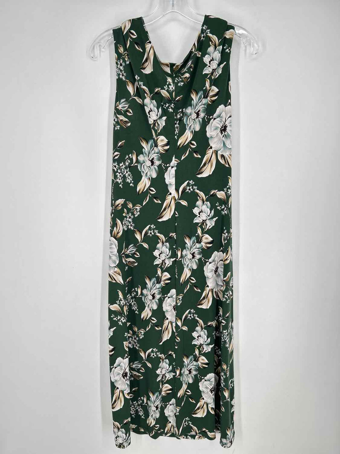 Connected Size 12 Green Floral Sleeveless Dress