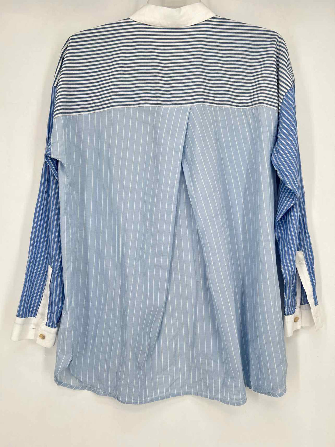 J Jill Size XS Blue White Stripe Long Sleeve