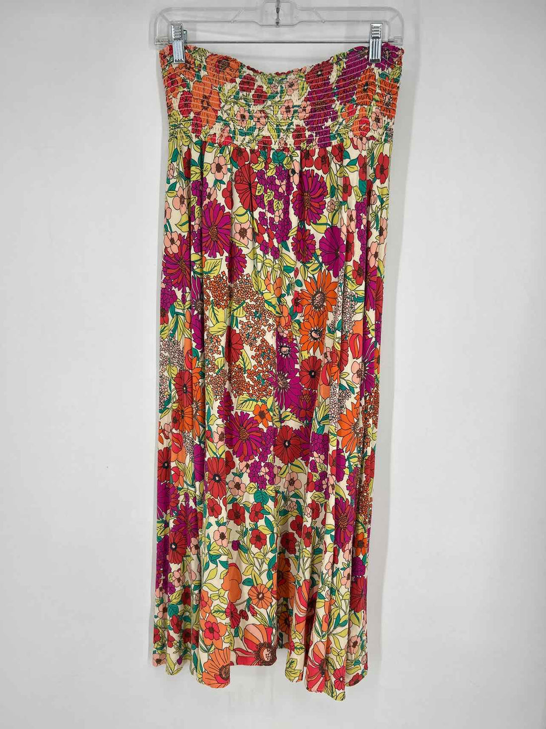 Natural Life Size XL Orange & Purple Floral Skirts