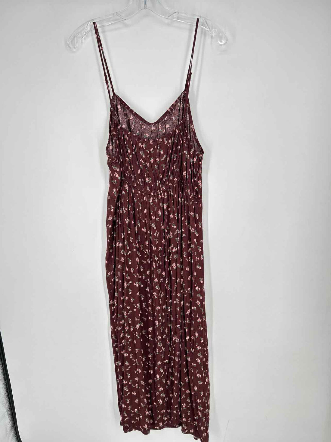 Love Sick Size 1X Burgandy Floral Sleeveless Dress