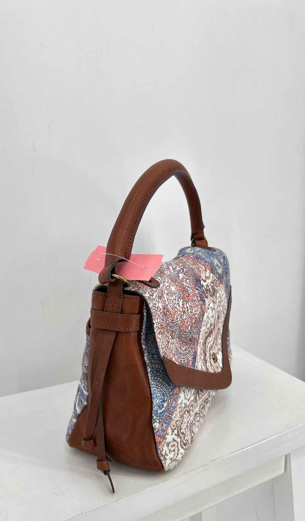 Lucky Brand Brown Print Canvas Good Purse