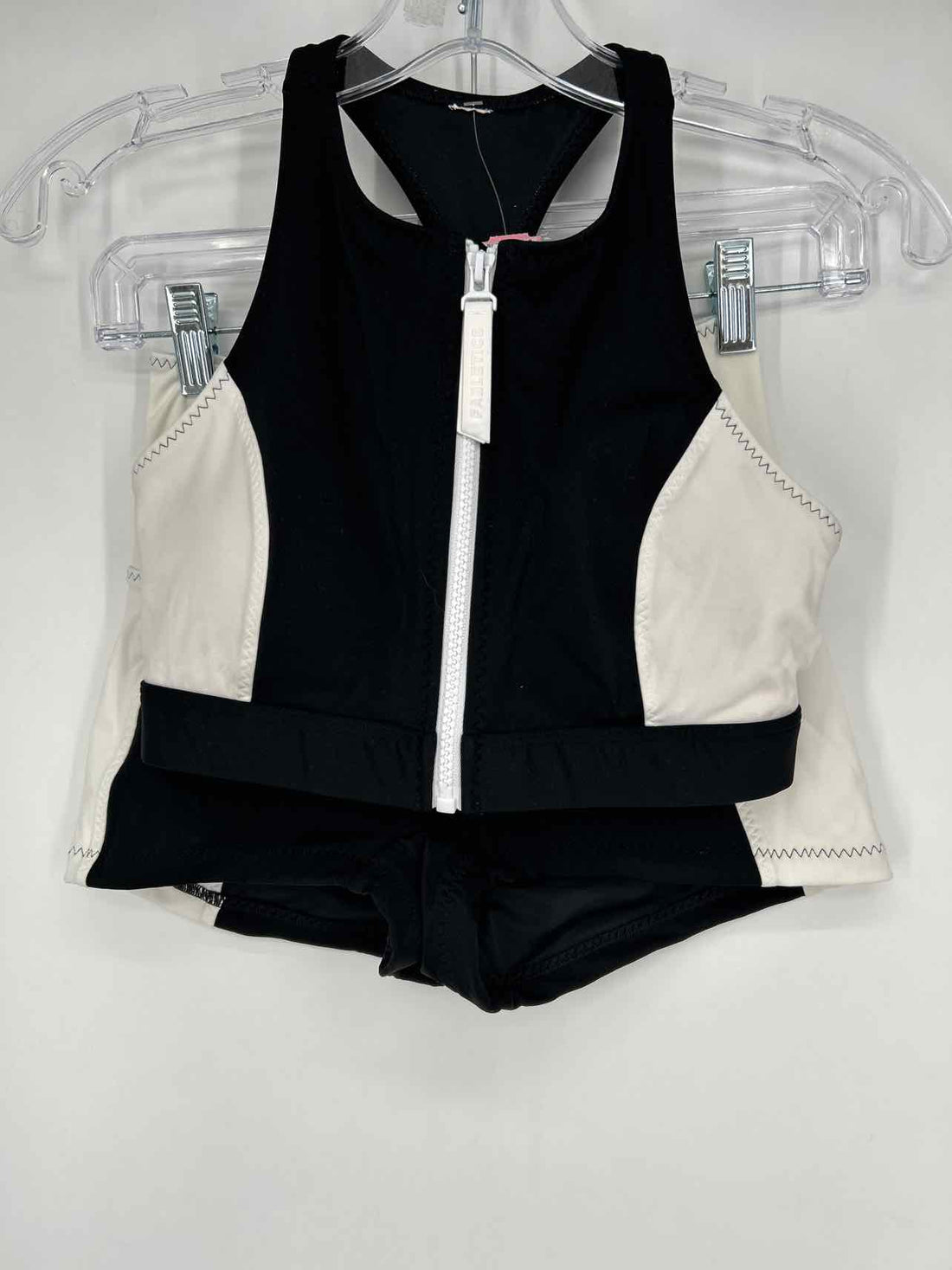 Fabletics Size XXS Black & White Swimsuit 2 Piece