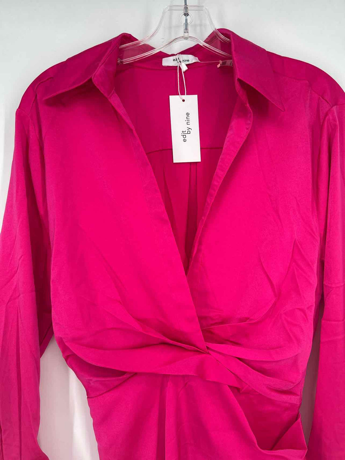 Edit by Nine Size S Hot Pink Satin NWT Dress