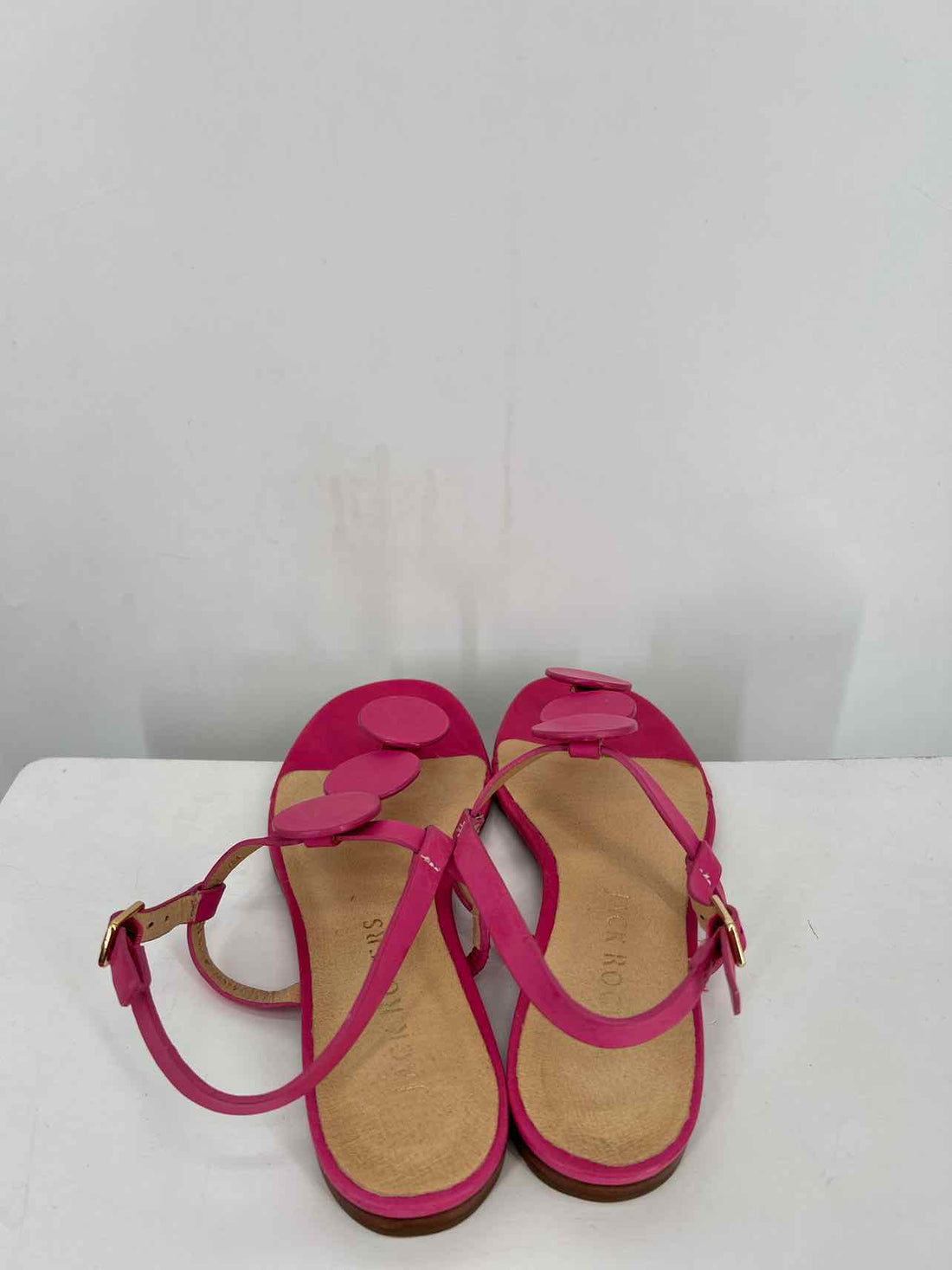 Jack Rogers Women Size 7 Pink Genuine Leather Sandals