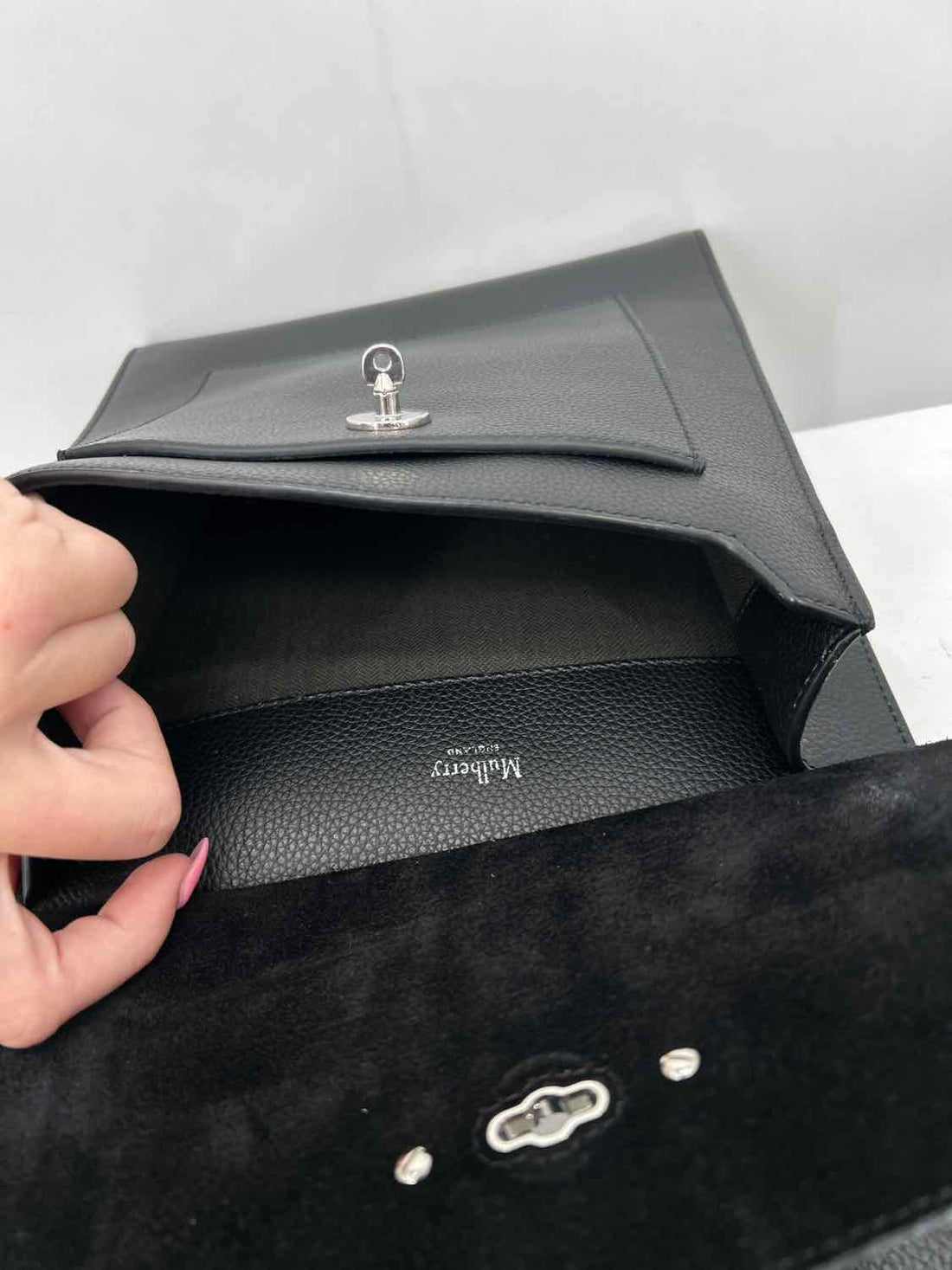 Mulberry Black Genuine Leather LUXURY