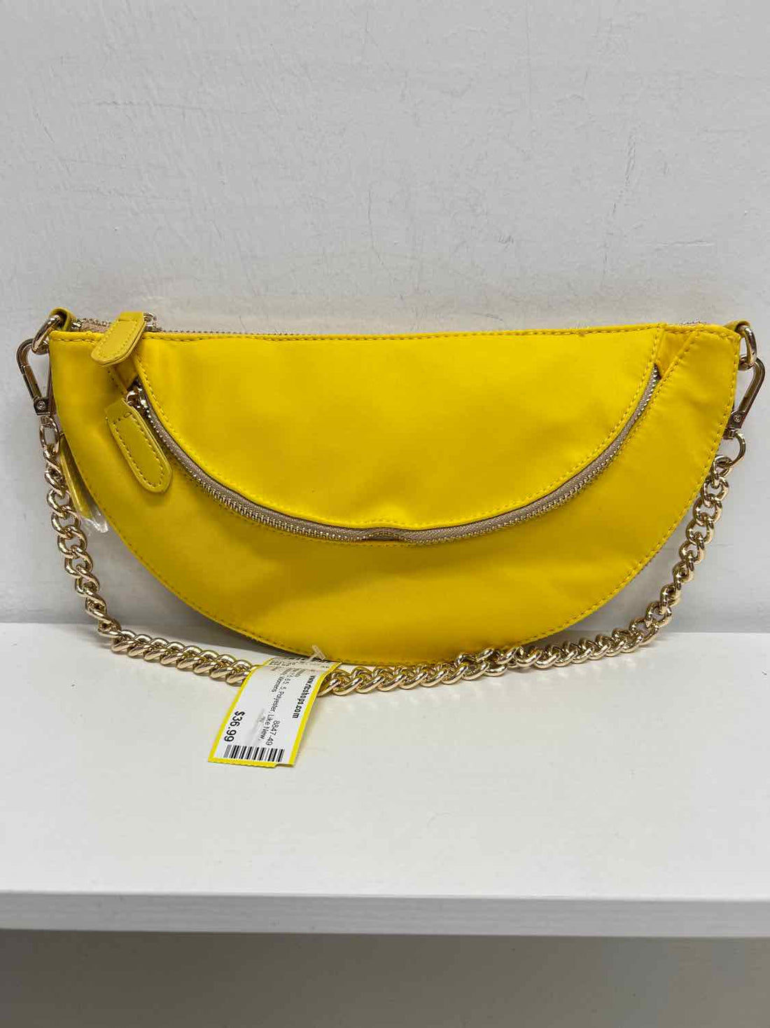 Chicos Yellow Polyester Like New Crossbody