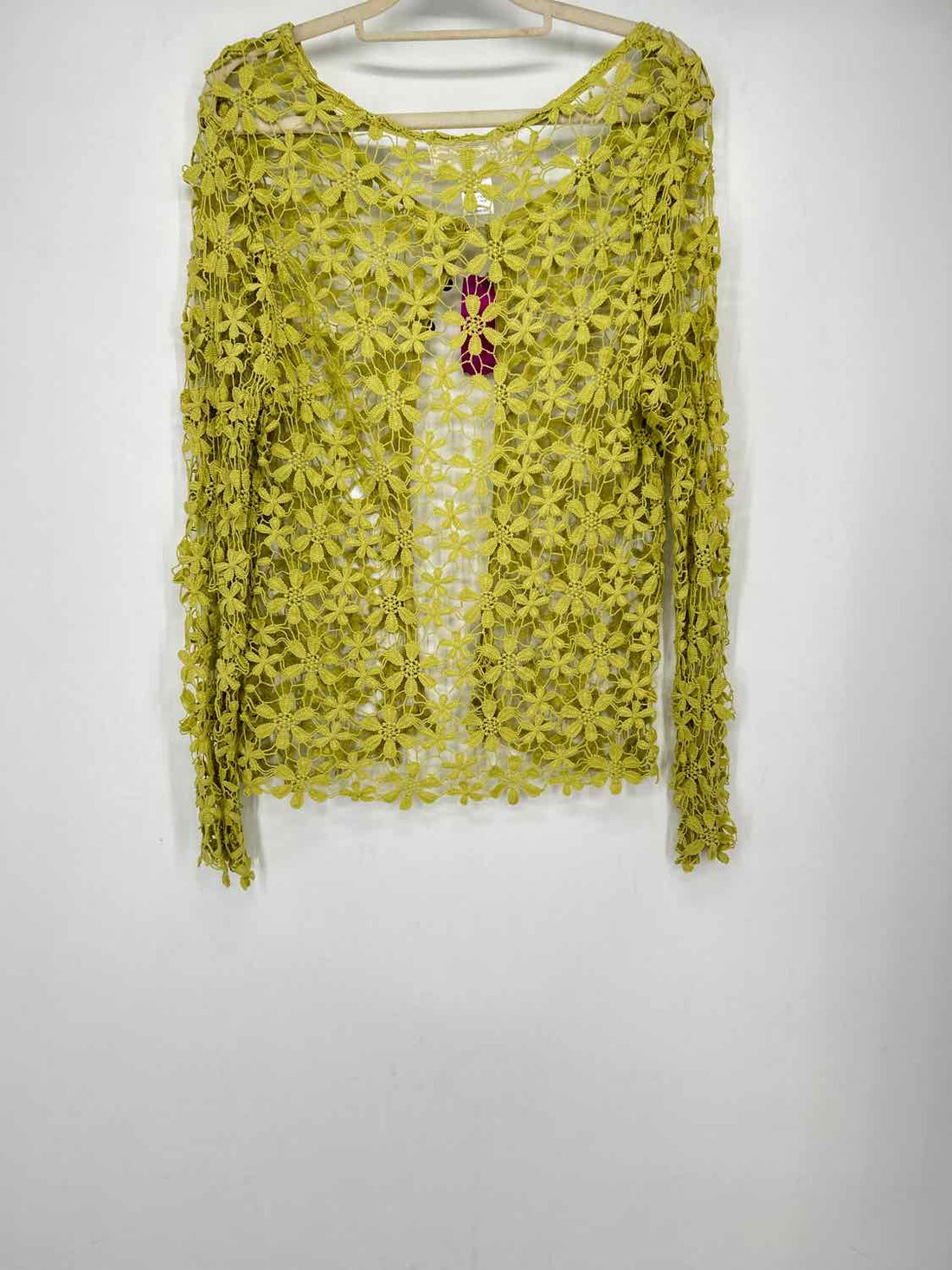 Nick & Mo Size M Green Lace Cardigan