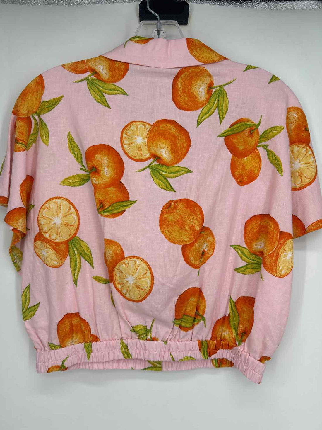 Zara Size M Pink Print NWT Short Sleeve