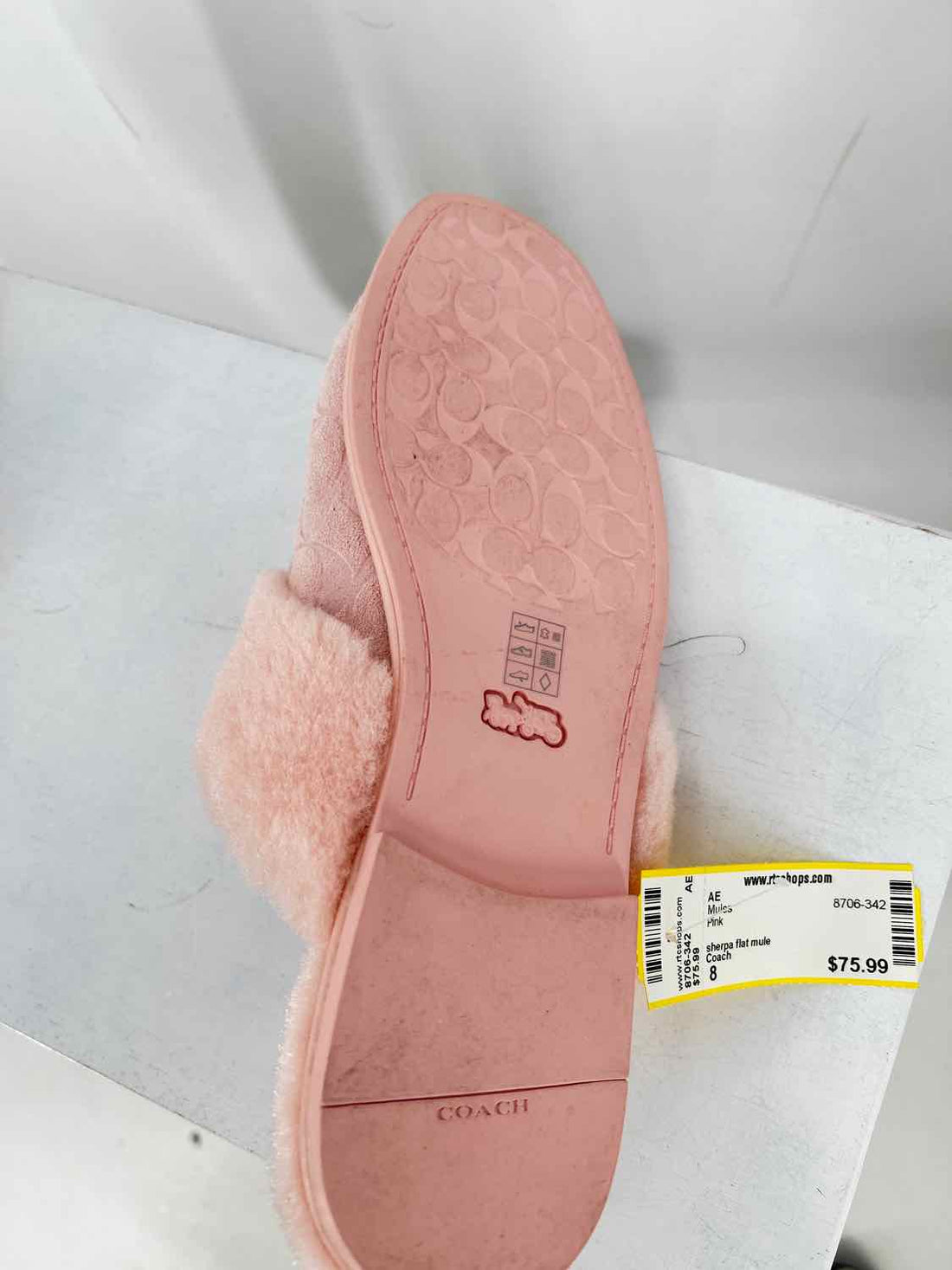 Coach Women Size 8 Pink Mules