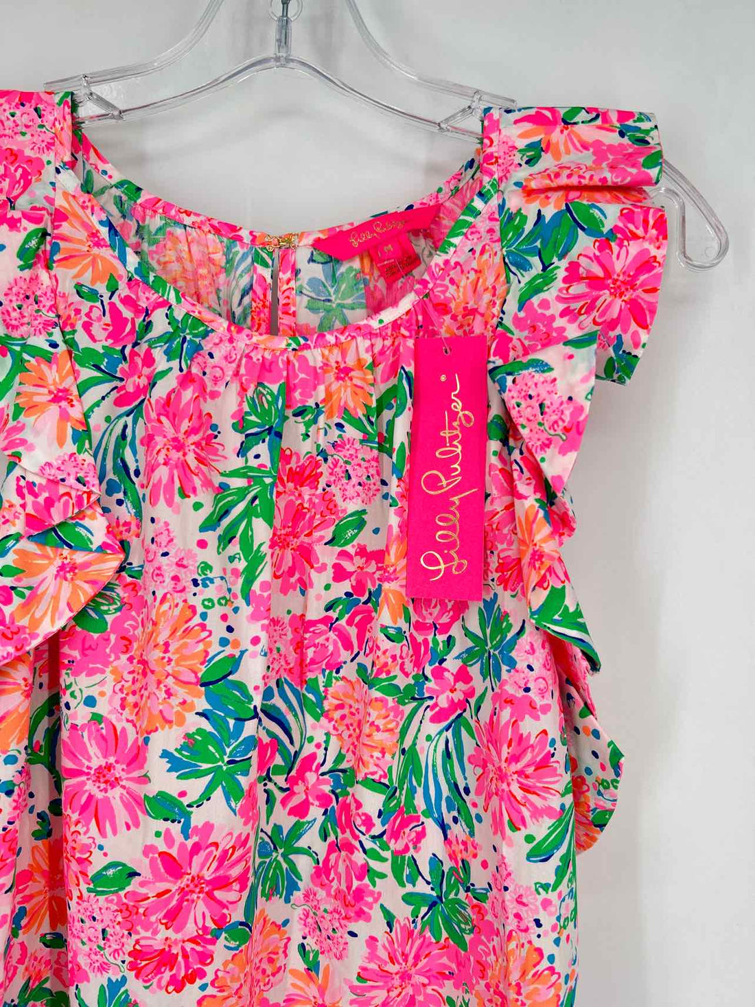 Lilly Pulitzer M White & Pink Floral NWT Lilly Pulitzer Top