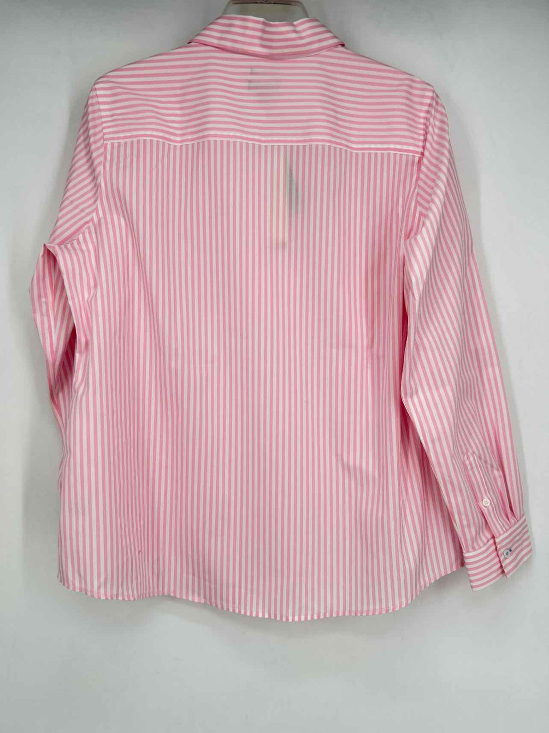 Talbots Size 14P Pink & White Striped NWT Long Sleeve