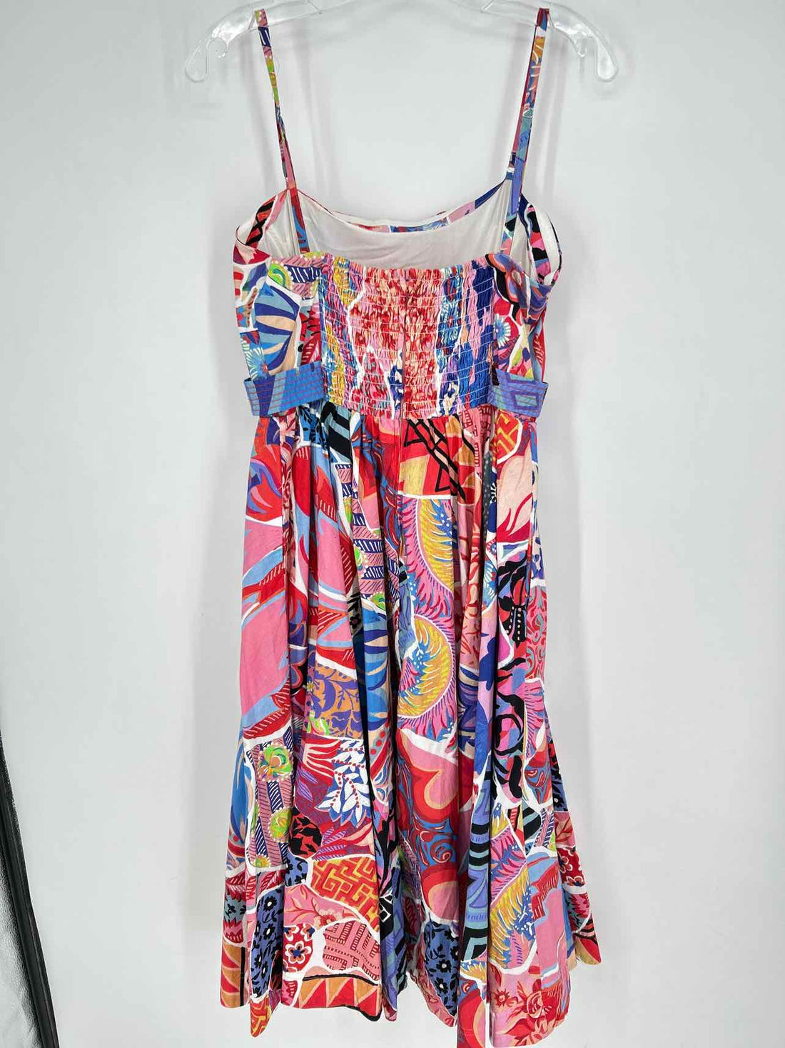 Anthropologie Size 8 Pink & Blue Print Sleeveless Dress
