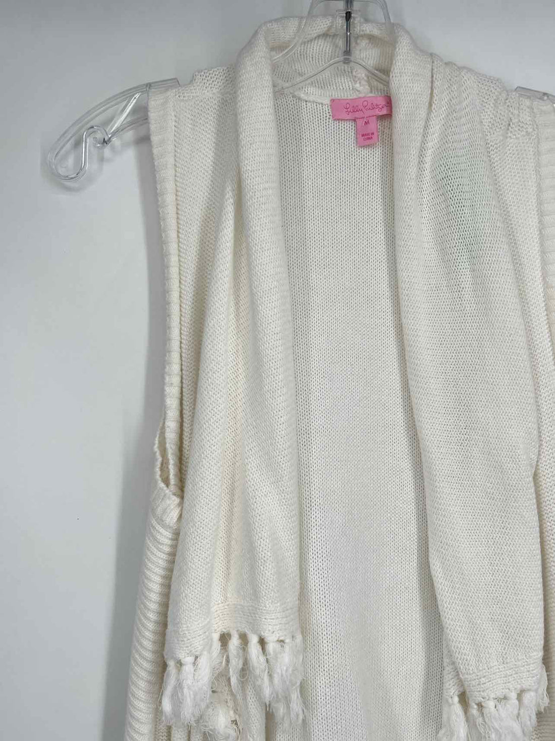Lilly Pulitzer Size M White Knit Vest