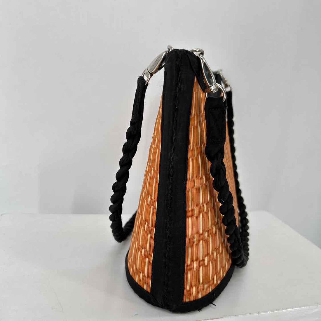 Baskets of Cambodia Rust Straw Pre Owned Tote