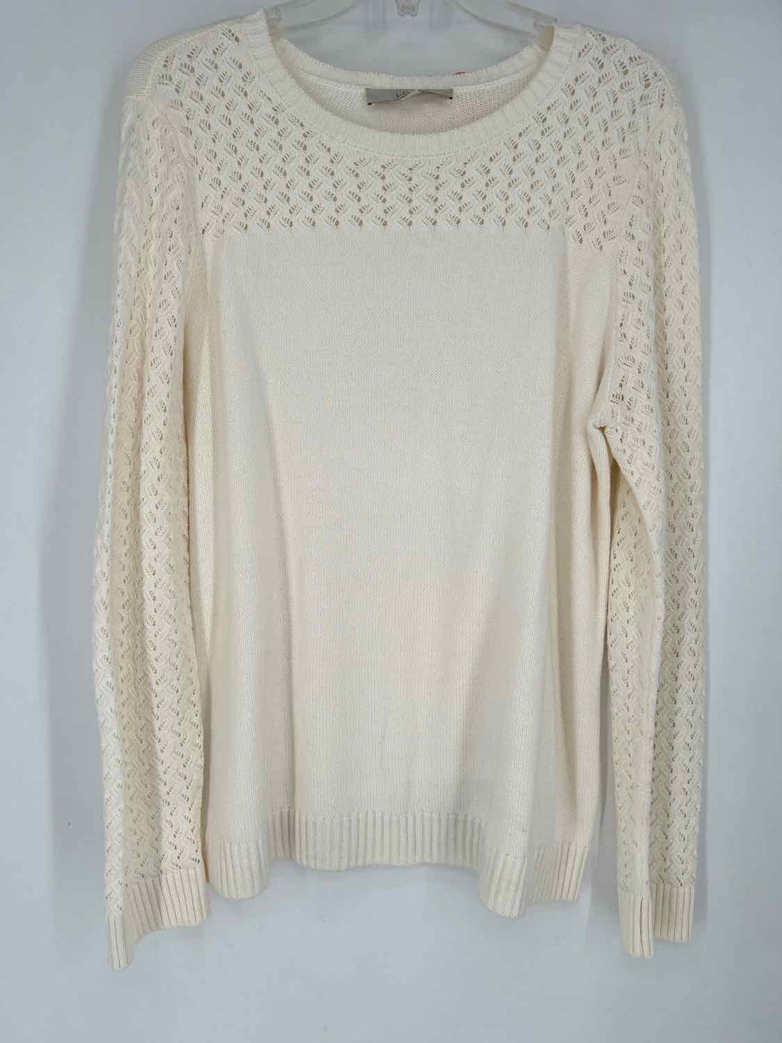 Loft Size L White Sweater