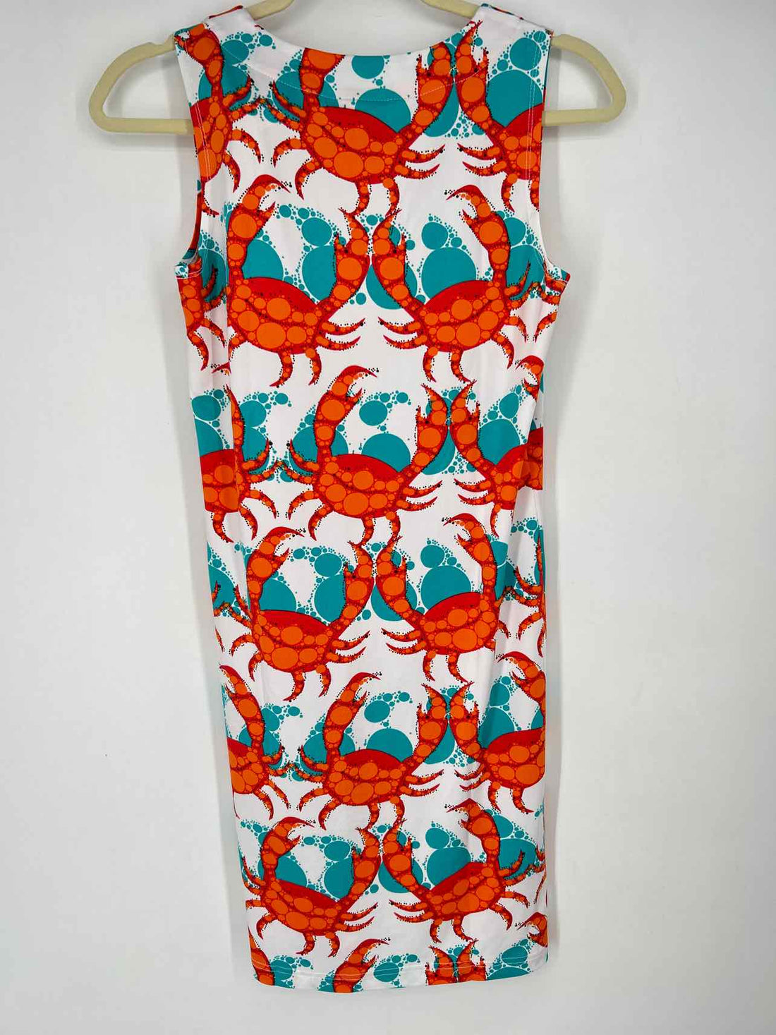 Tracy Negoshian Size XS White Print Sleeveless Dress
