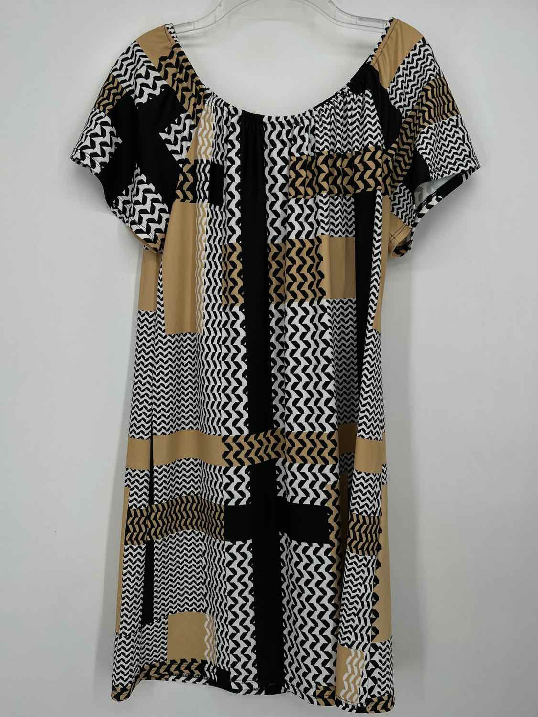 Jude Connally Size S Black & White Print Short Sleeve Dress