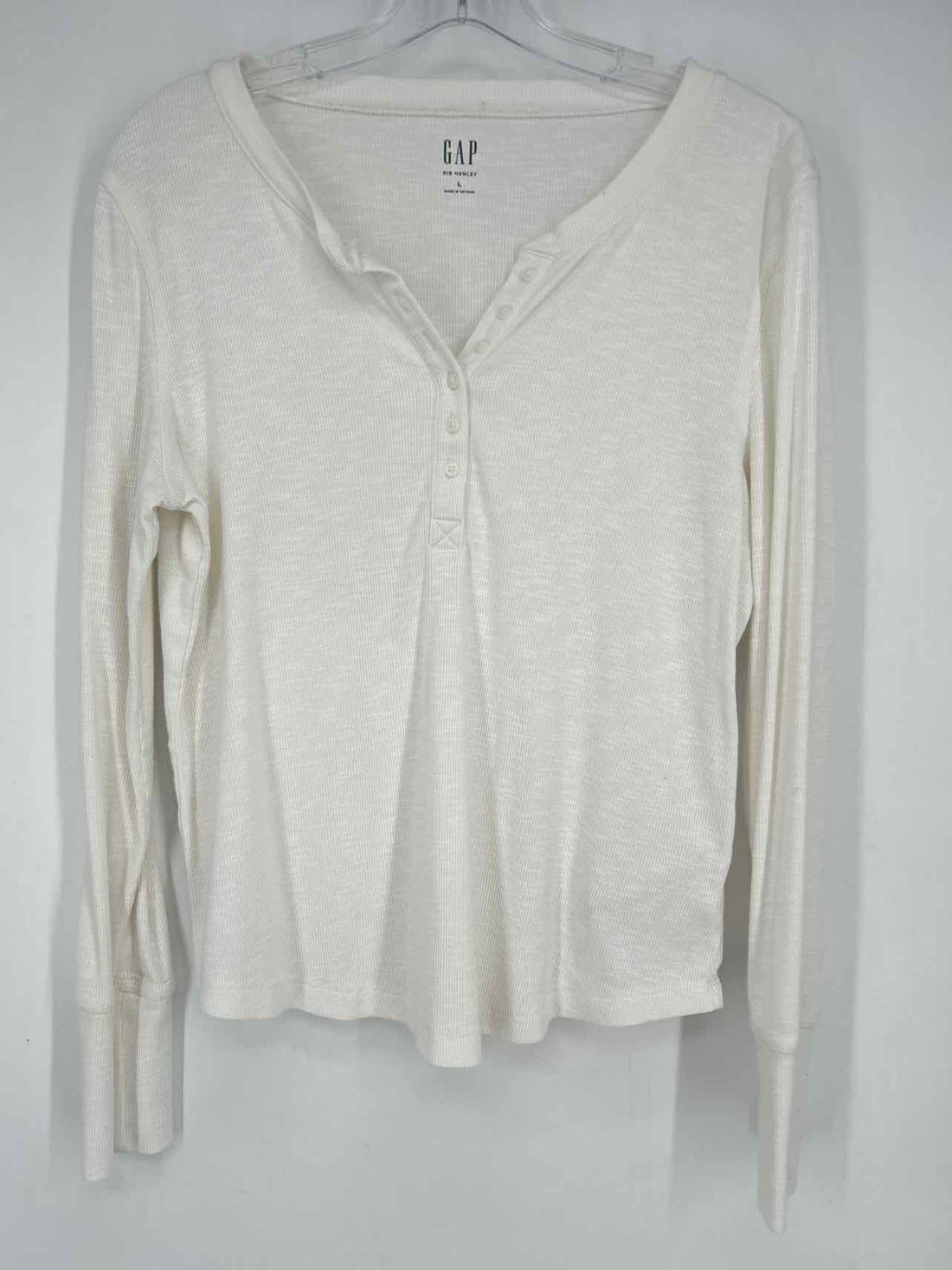Gap Size L White Long Sleeve