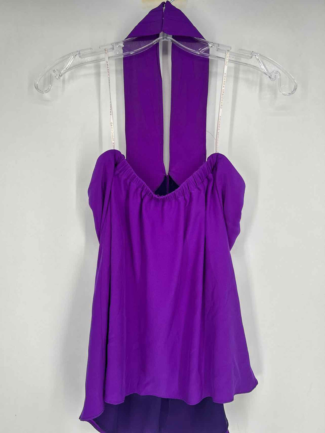 Amanda Uprichard Size S Purple Silk Halter Top