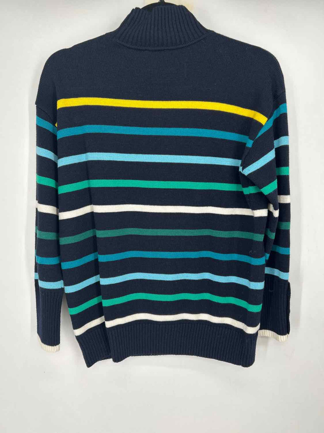 T By Talbots Size SP Navy Striped Sweater
