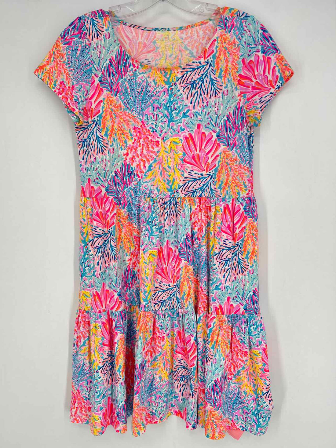 Lilly Pulitzer XS Neon Mulicolor Print Short Sleeve Lilly Pulitzer Dress