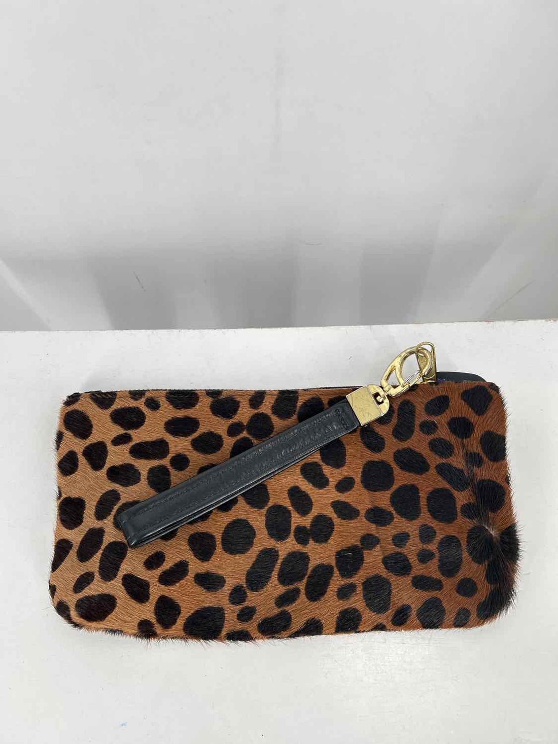 Satchel. Leopard Leather Clutch