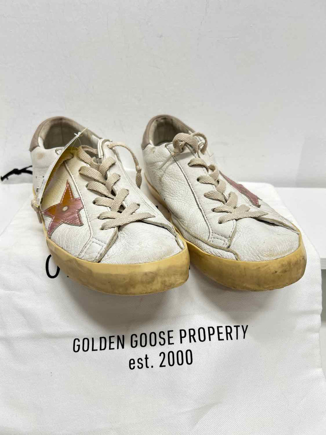 Golden Goose Women Size 39 (8.5-9) White & Pink Sneakers