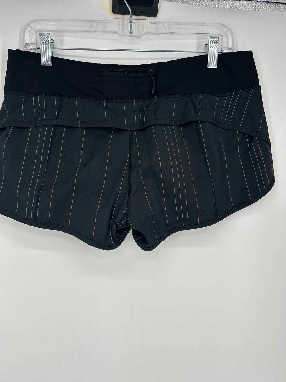 Lululemon Size 8 Black Pinstripe Active Shorts