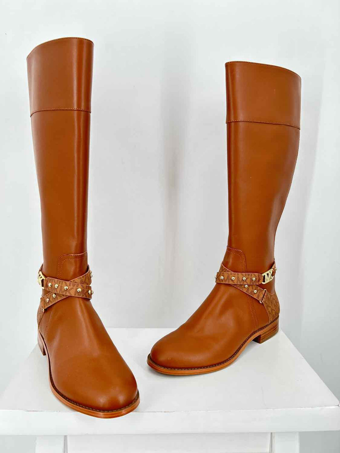 Michael Kors Women Size 9 Brown Genuine Leather Knee-High Boot