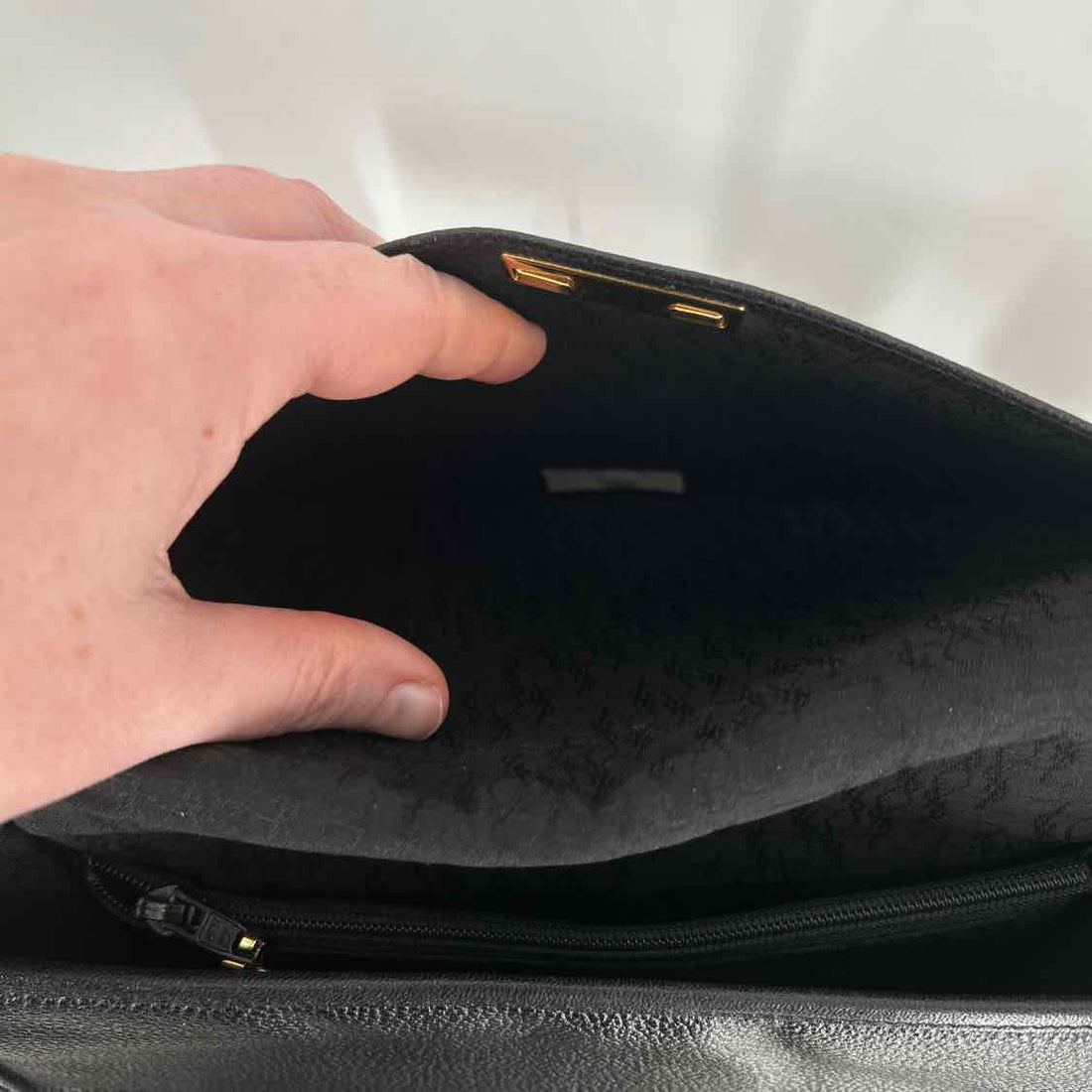 Yves Saint Laurent Spontini Black Vintage Saddle Bag Crossbody