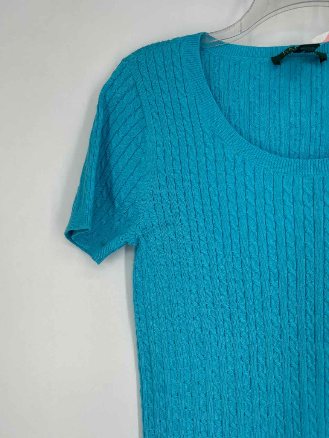 Lauren Ralph Lauren Size M Teal Short Sleeve