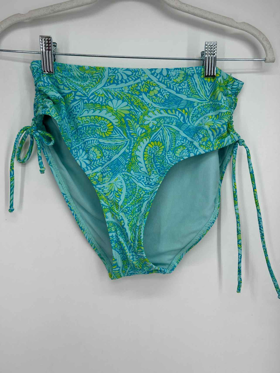 Stella Parker Size S Blue & Green Print Swimsuit 2 Piece