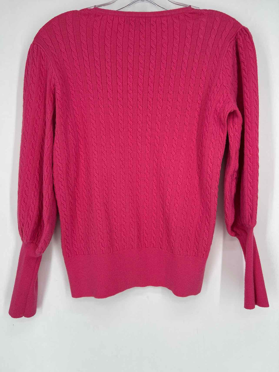 Adrianna Papell Size S Hot Pink Cotton Blend Sweater