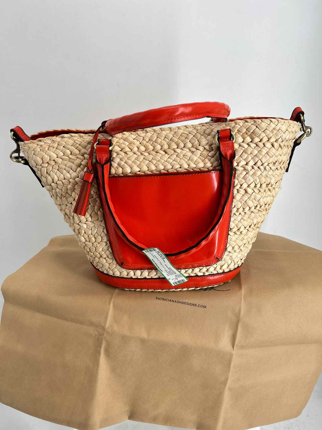 Patricia Nash Natural Straw Crossbody
