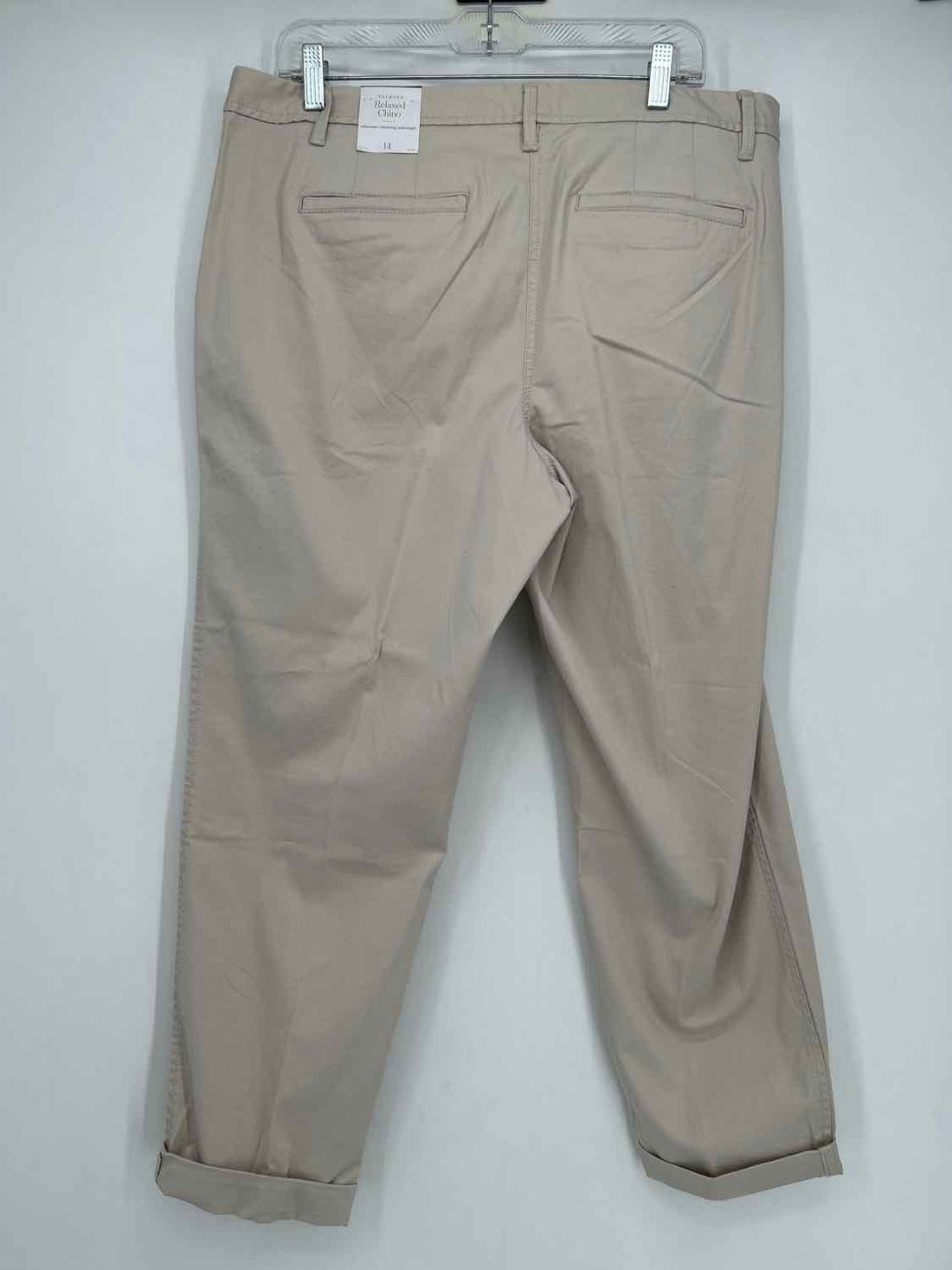 Talbots Size 14 Khaki Pants Relaxed Chino