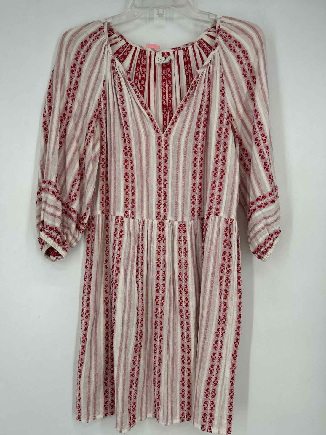 Velvet by Graham & Spencer Size XS White & Red Striped Long Sleeve Dress