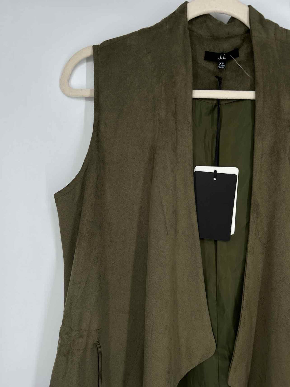 Joh. Size XS Olive NWT Vest