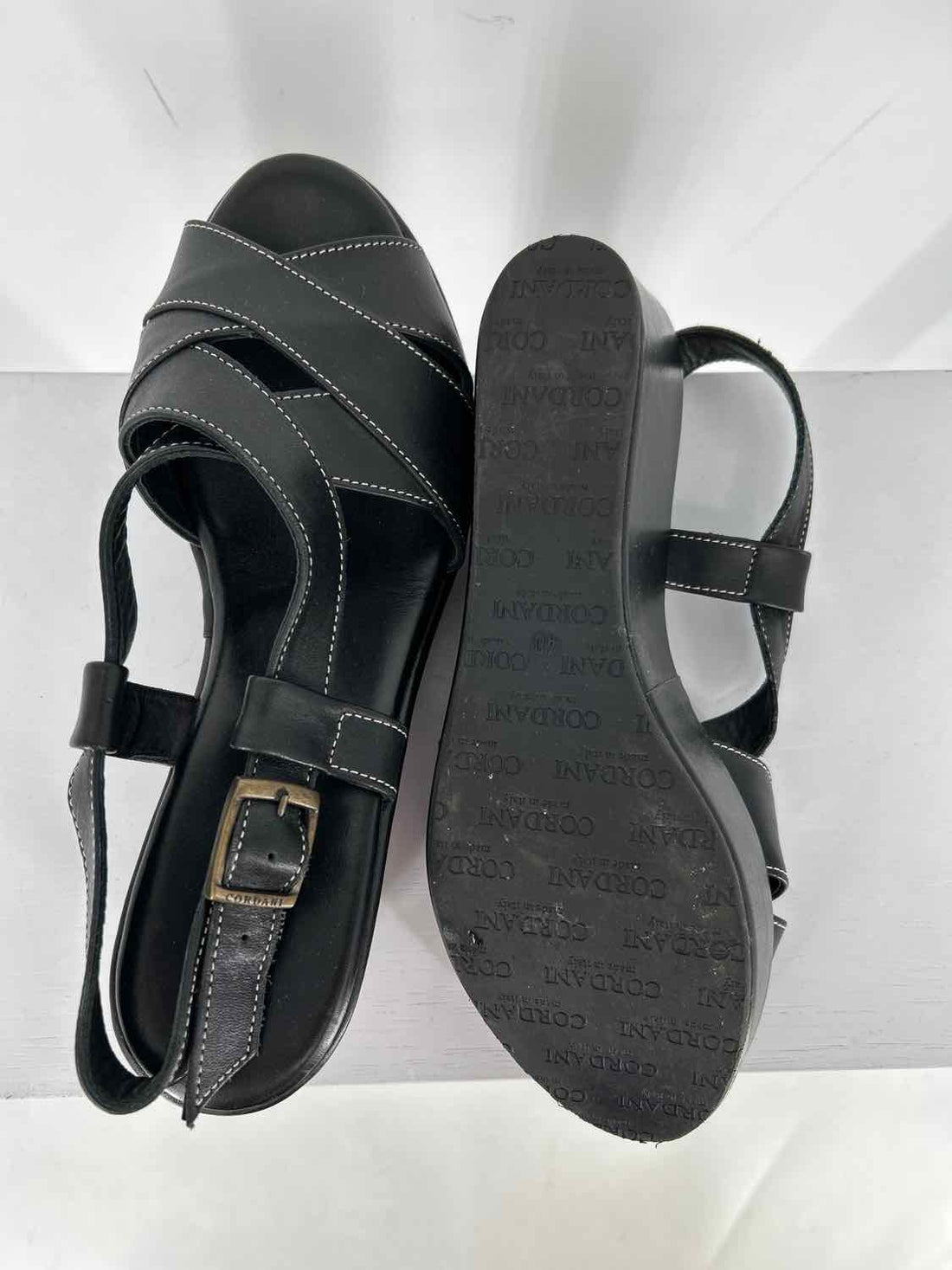 Cordani Women Size 40 Black Wedges