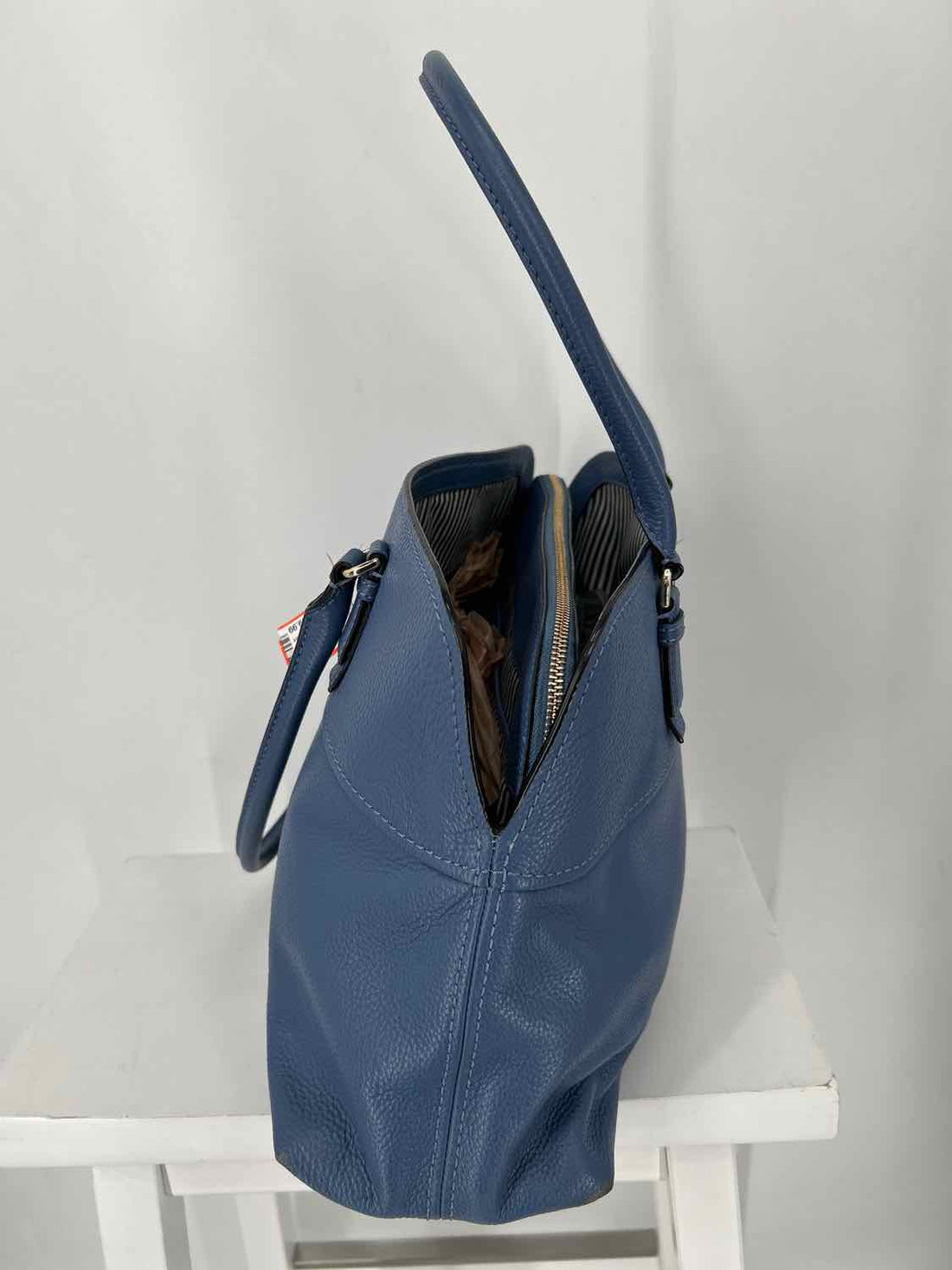 Kate Spade Blue Pebbled Leather Tote