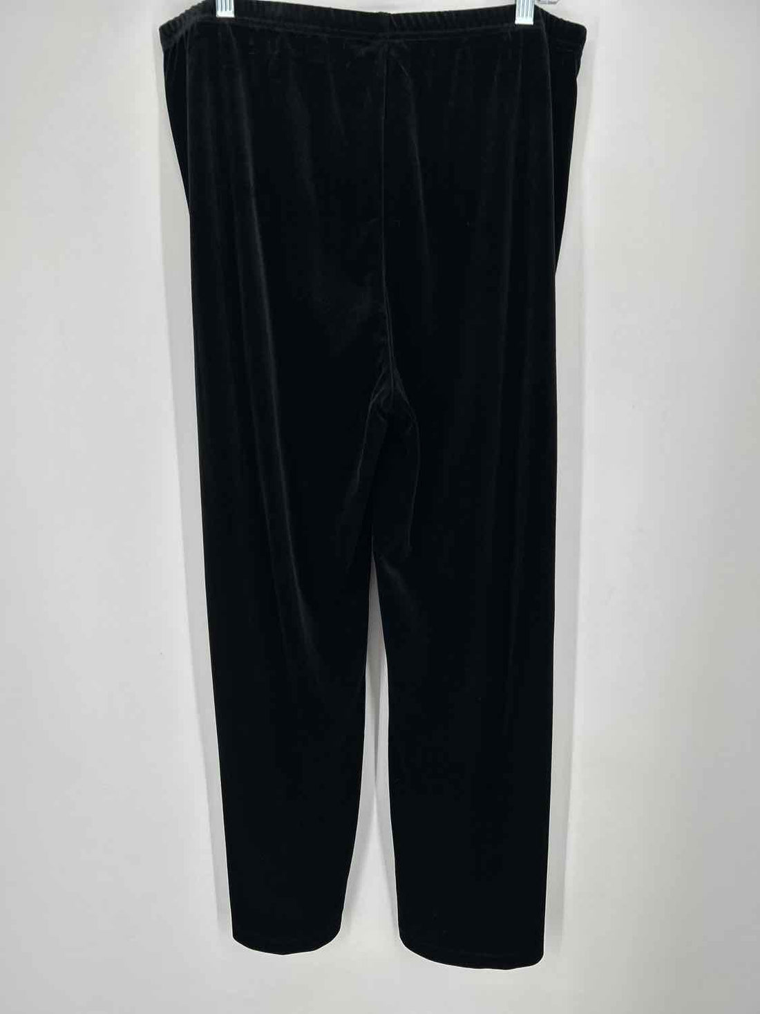 Chicos Size 2(12) Black Velvet Pants