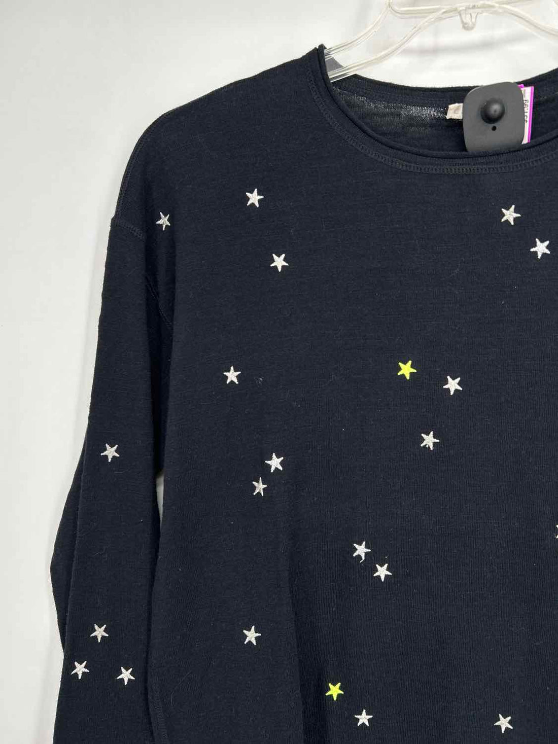 Lisa Todd Size M Dark Navy Embroidered Long Sleeve