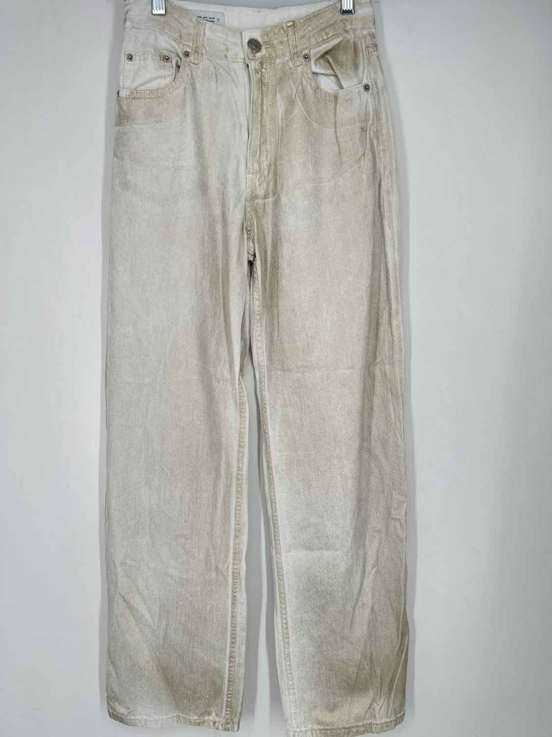 Zara Size 2 Gold Jeans