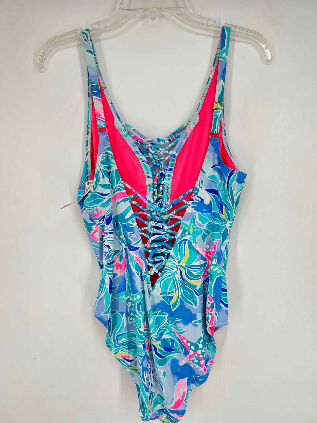 Lilly Pulitzer Size 12 Blue Print Swimsuit 1 Piece