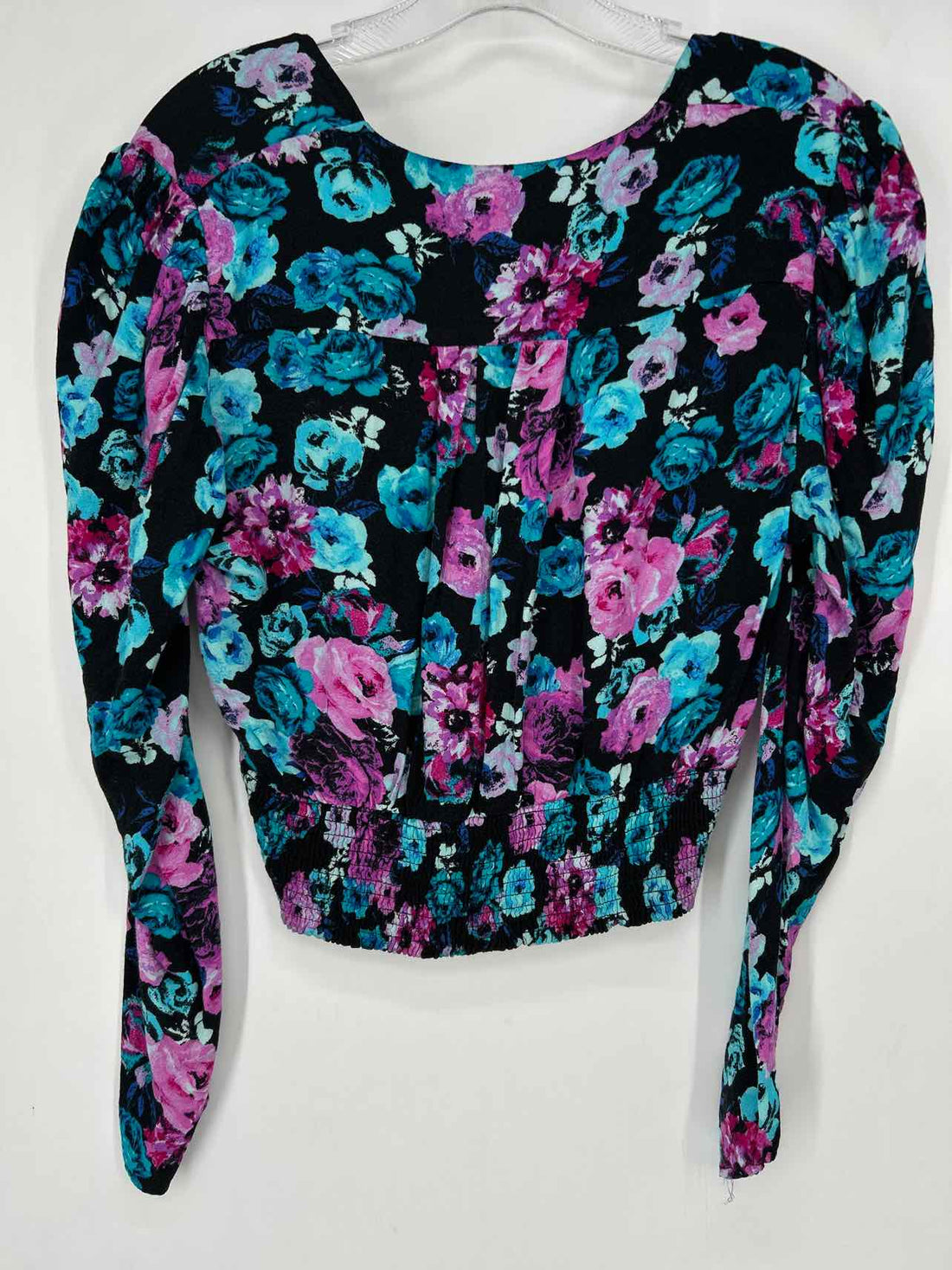 AFRM Size M Black Floral Long Sleeve