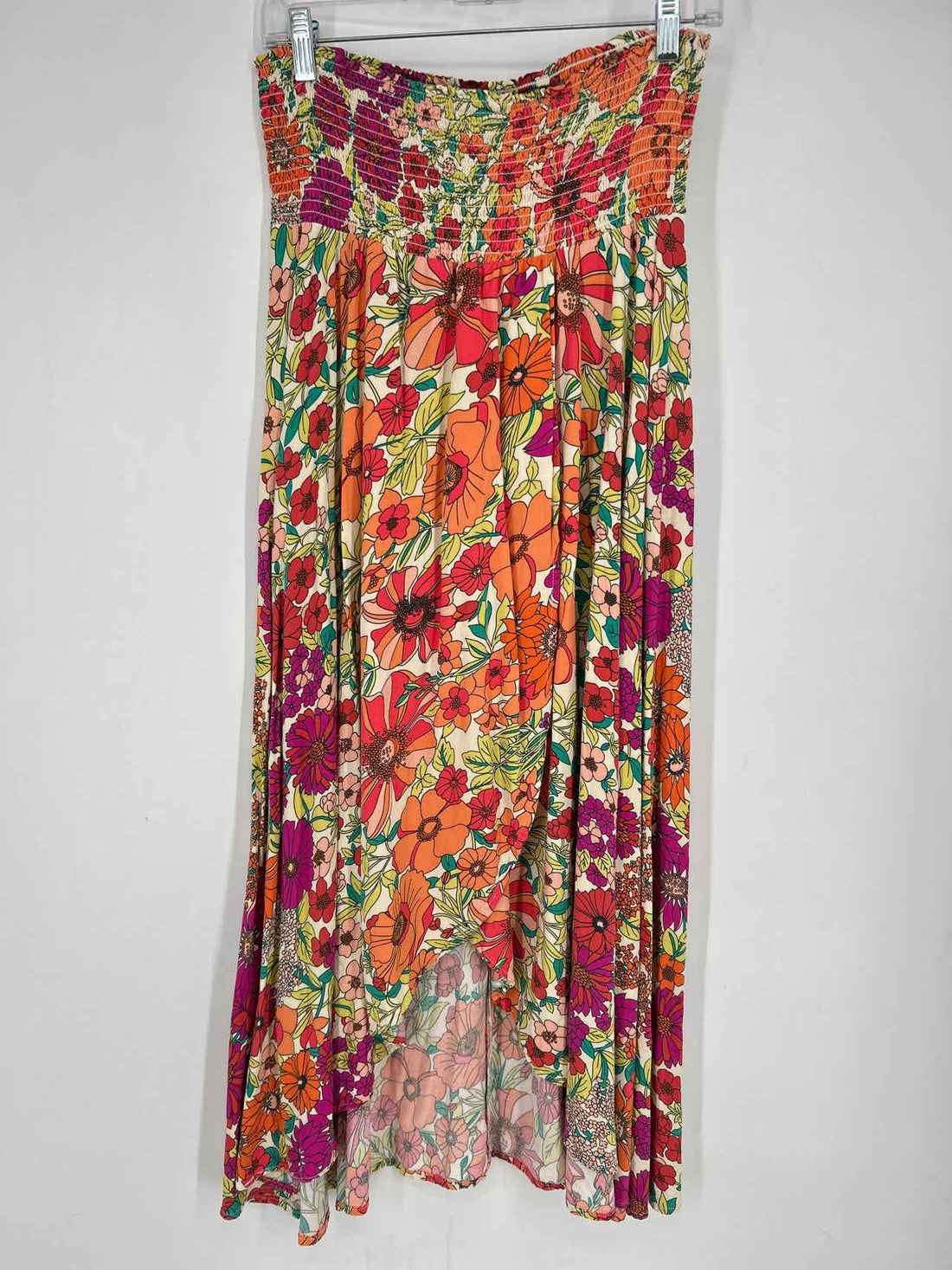 Natural Life Size XL Orange & Purple Floral Skirts