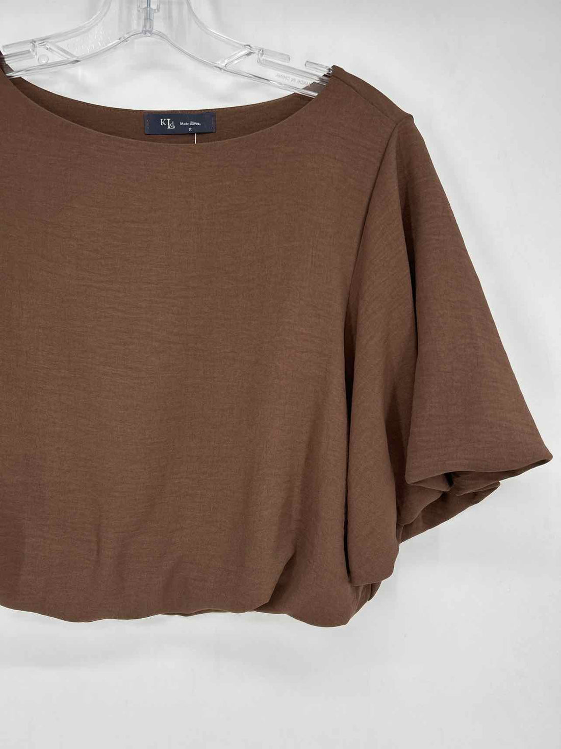 KLD Size S Brown Short Sleeve